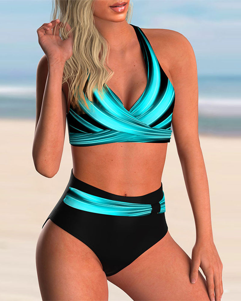 Lindberg | Victoria | Bikiniset mit Kreuzausschnitt und Aufdruck