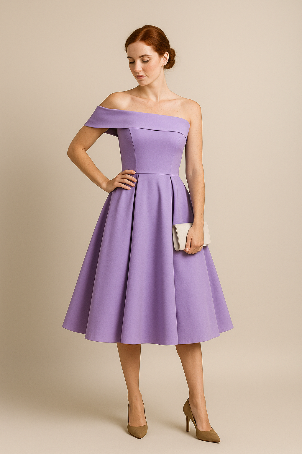 Lindberg | Damen Schulterfreies A-Linien Kleid, Atmungsaktiv und Stilvoll