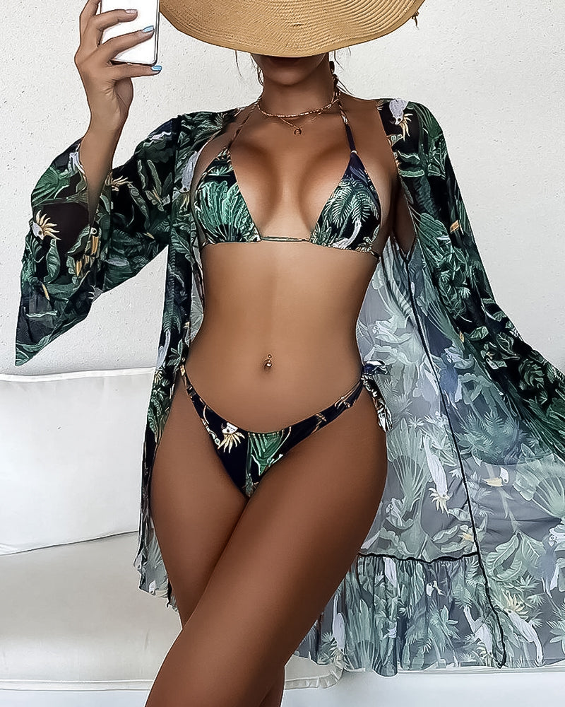 Lindberg | Dreiteiliges Tropen-Bikini-Set