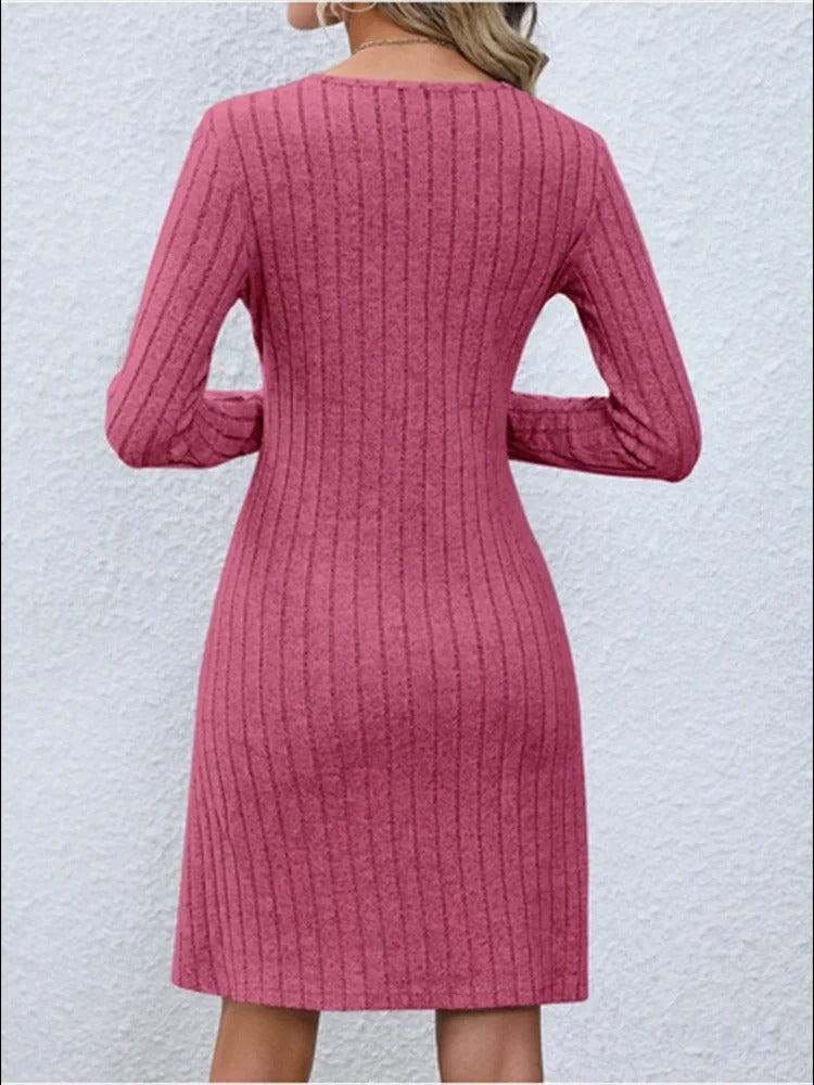 Lindberg | V-Ausschnitt Knopfleiste Kleid