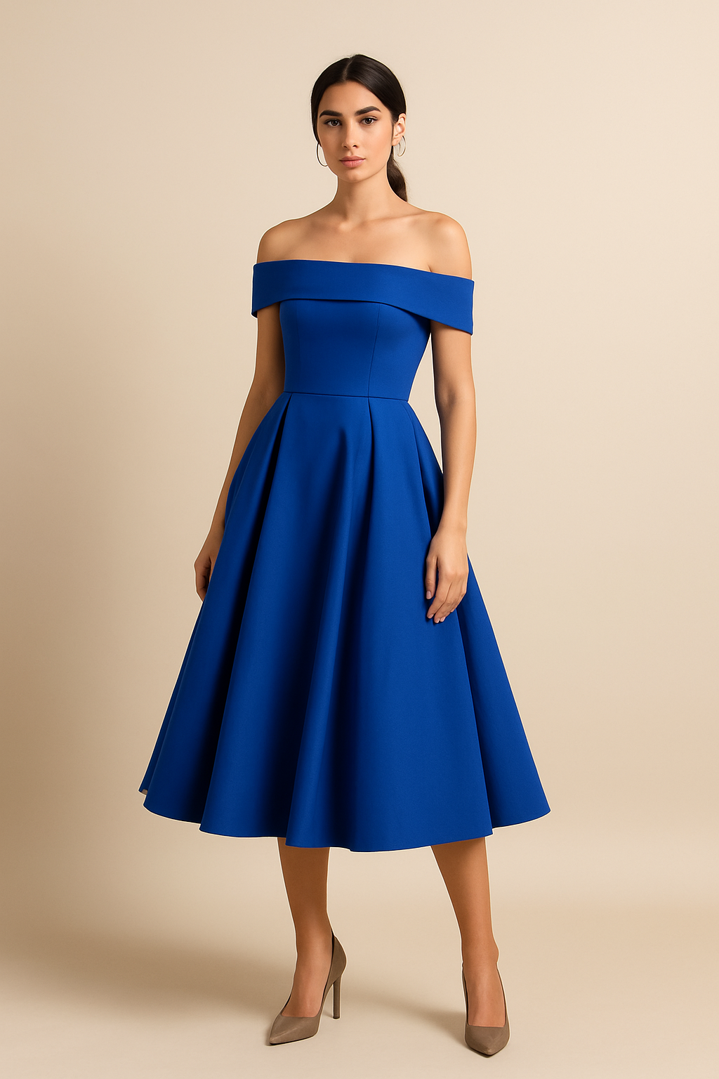 Lindberg | Damen Schulterfreies A-Linien Kleid, Atmungsaktiv und Stilvoll