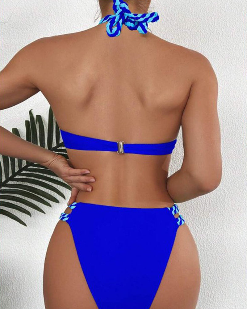 Lindberg | Colorblock-Neckholder-Bikini-Set