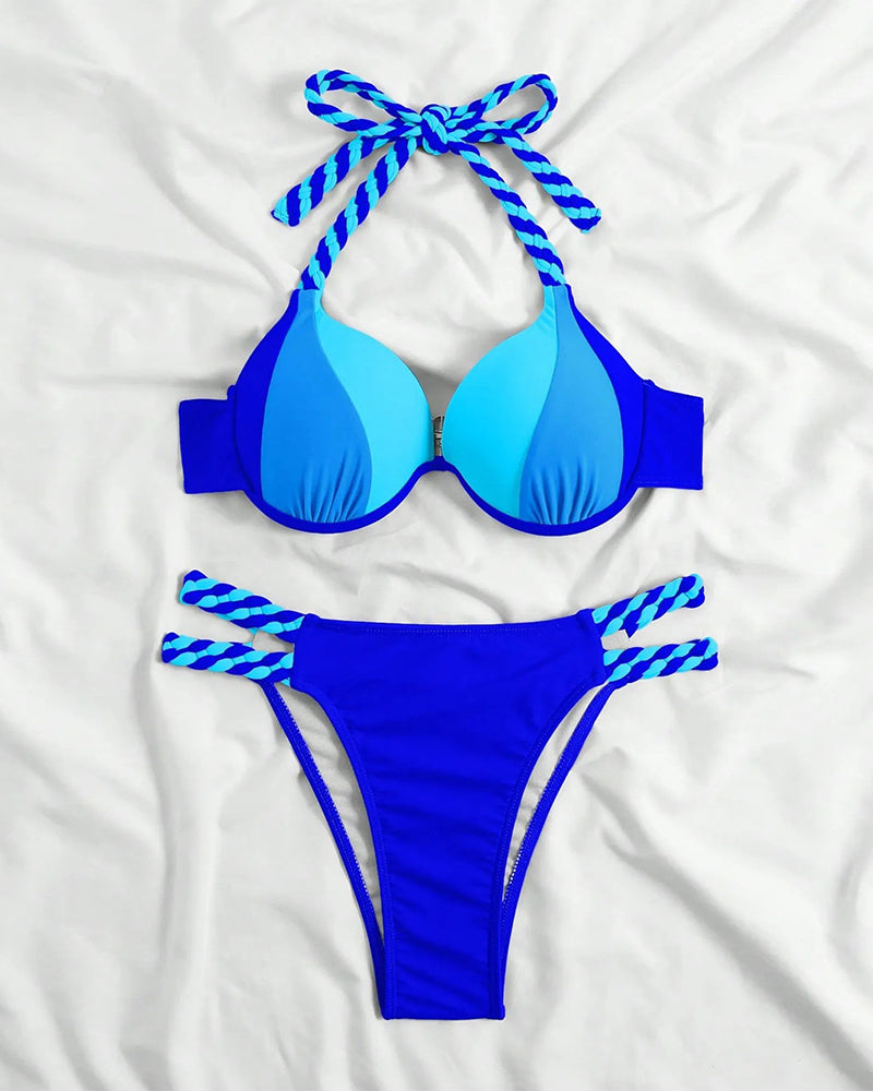 Lindberg | Colorblock-Neckholder-Bikini-Set