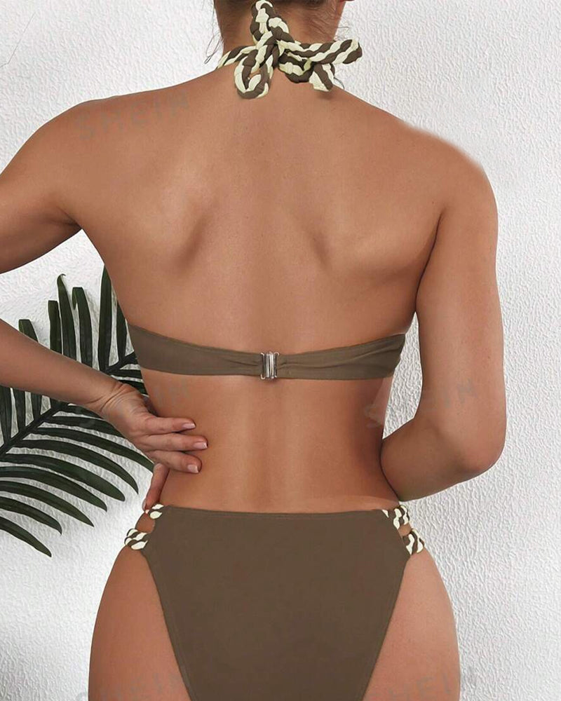 Lindberg | Colorblock-Neckholder-Bikini-Set