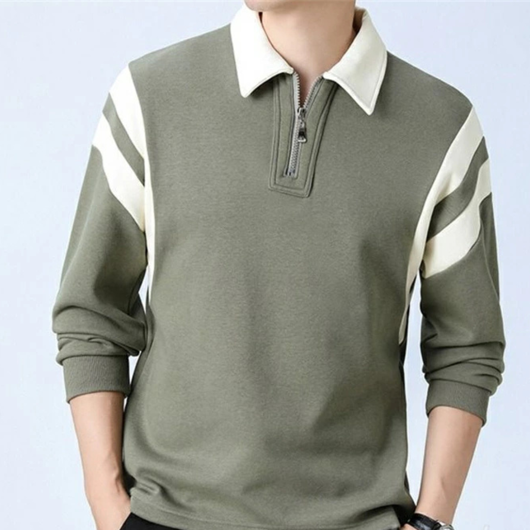 Lindberg | Strukturweg Herren Langarm Polo-Shirt