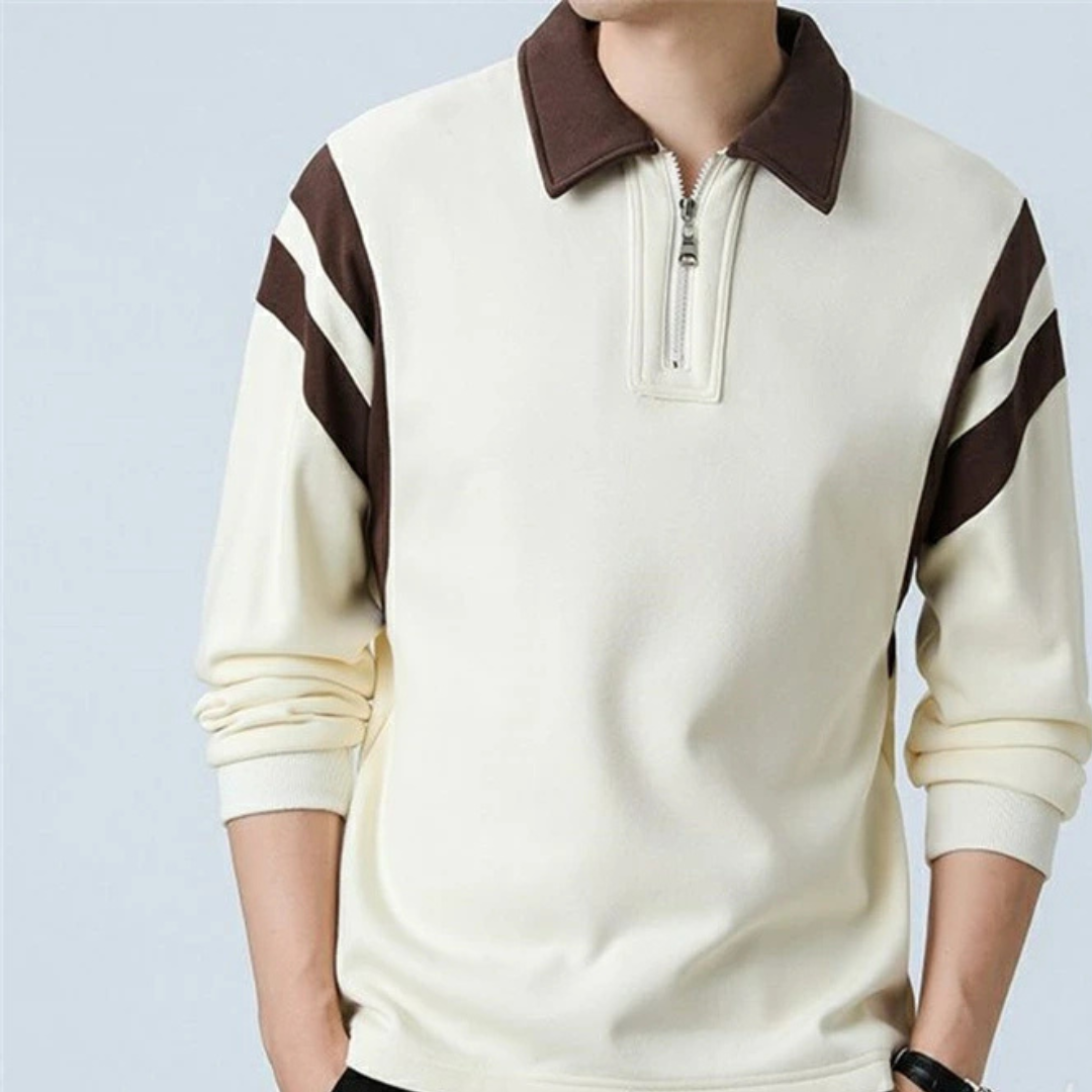 Lindberg | Strukturweg Herren Langarm Polo-Shirt