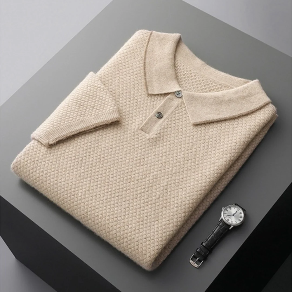 Lindberg | Edelglanz Herren Cashmere Polo-Shirt