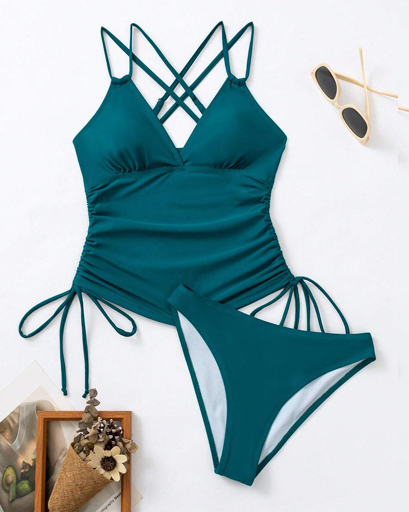 Lindberg | Sexy Tankini-Badeanzug mit überkreuzten Trägern