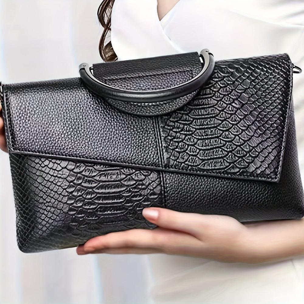 Lindberg | Celeste | Luxus-Handtasche mit Krokodil-Muster