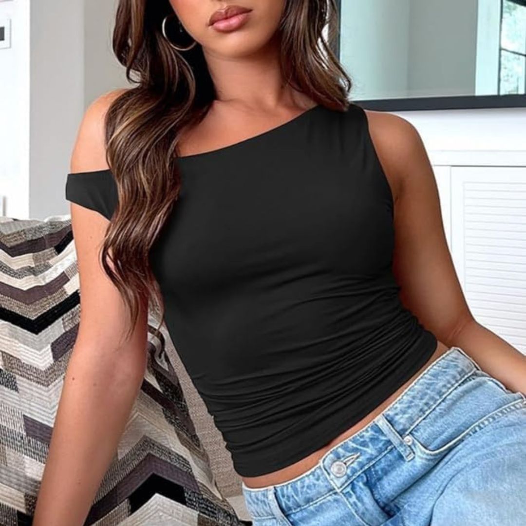 Lindberg | Schwarzstil Damen Crop-Top