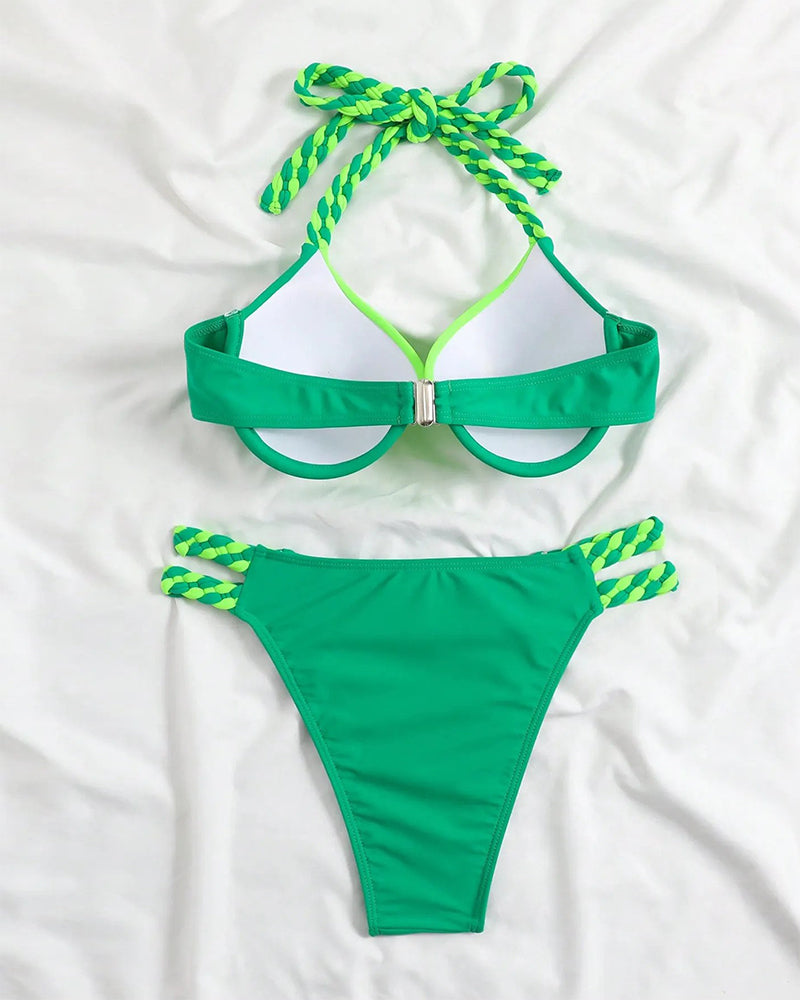 Lindberg | Colorblock-Neckholder-Bikini-Set