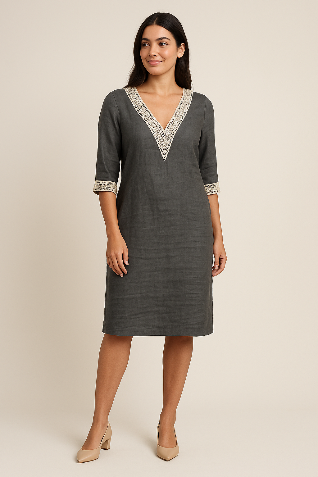 Lindberg | Atmungsaktives Damen Kleid aus Leinenmix luftig & leicht