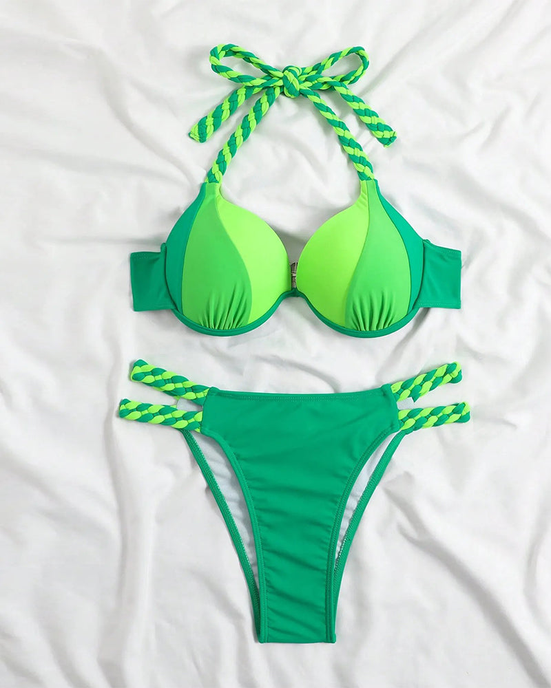Lindberg | Colorblock-Neckholder-Bikini-Set