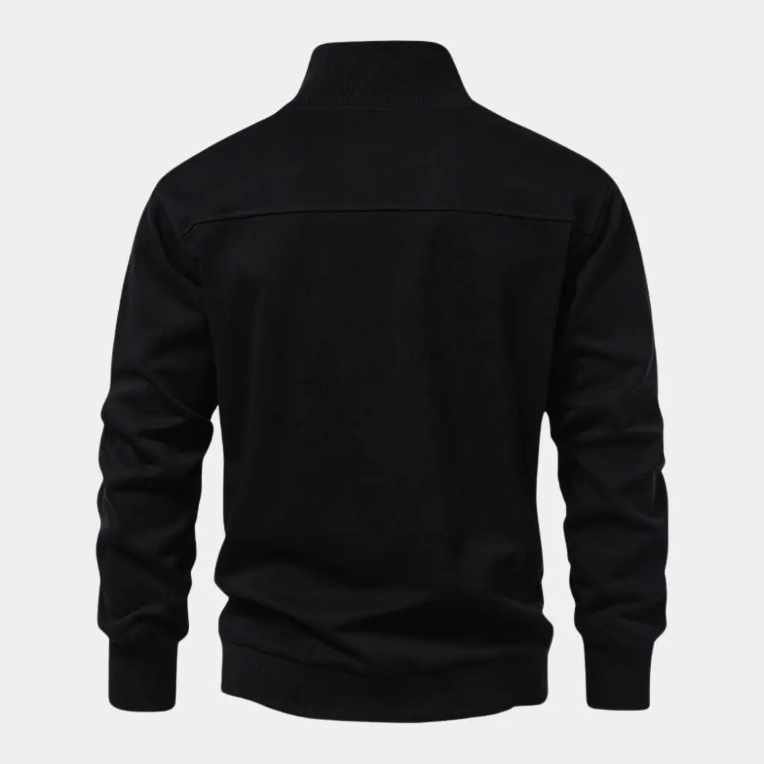 Lindberg | Zip Black Lapel Sports Hoodie Sweatshirt