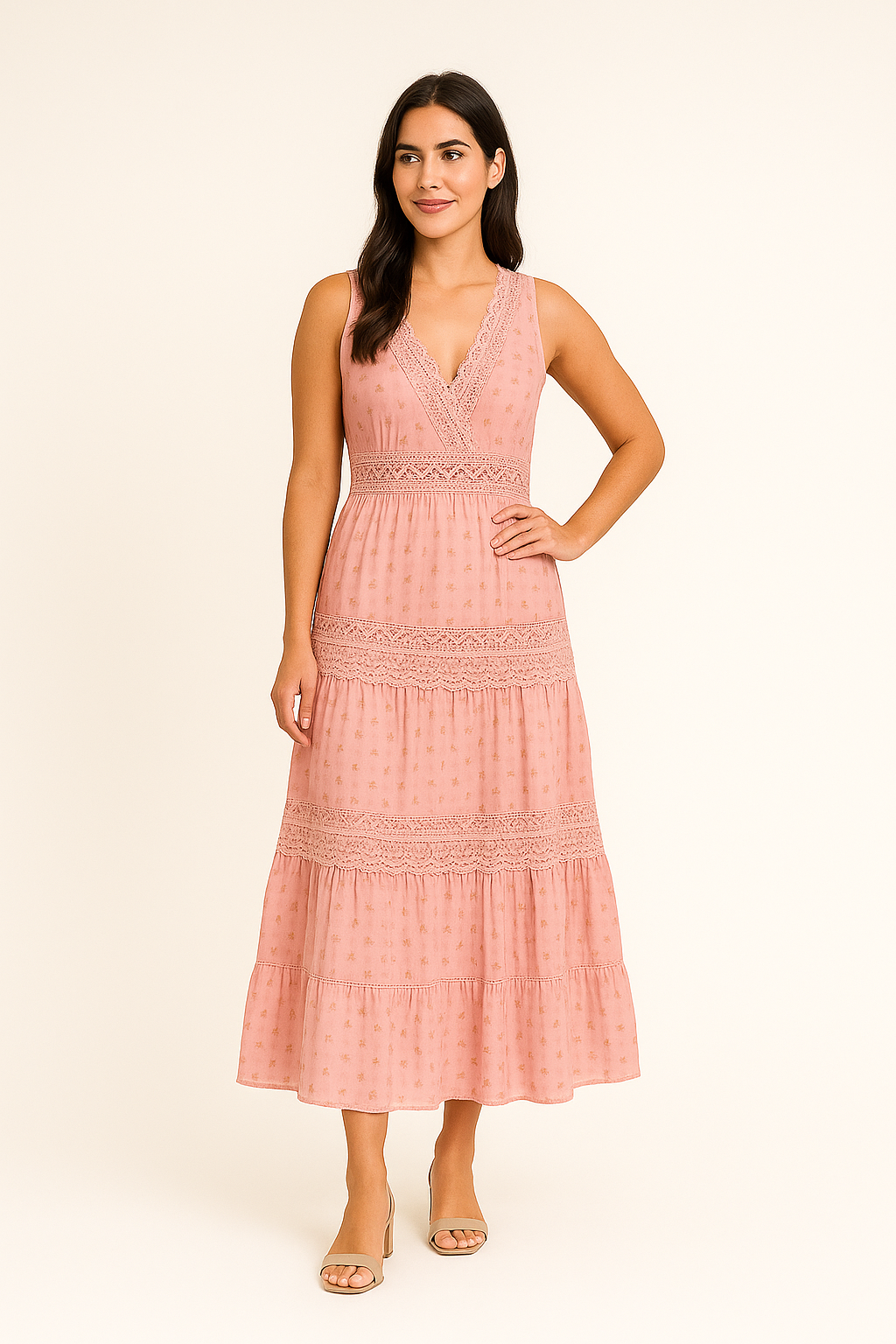 Lindberg | Festliches Damen Boho Maxikleid luftig & leicht