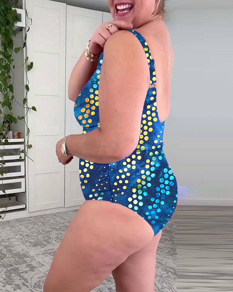 Lindberg | Badeanzug mit Polka-Dot-Muster Hüfte