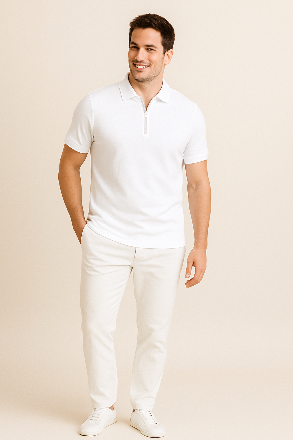 Lindberg | Herren Sommer Poloshirt mit Reißverschluss und schmaler Passform