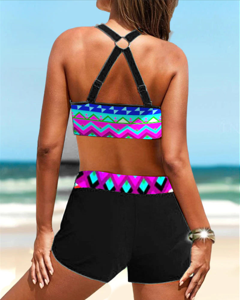 Lindberg | Bikinis mit hoher Taille und geometrischem Muster