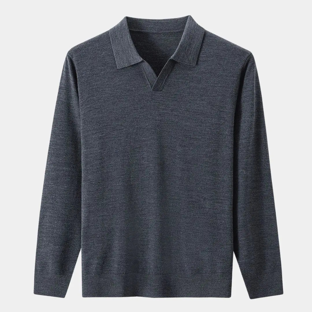 Lindberg | 100% Wollstrick Turndown Pullover
