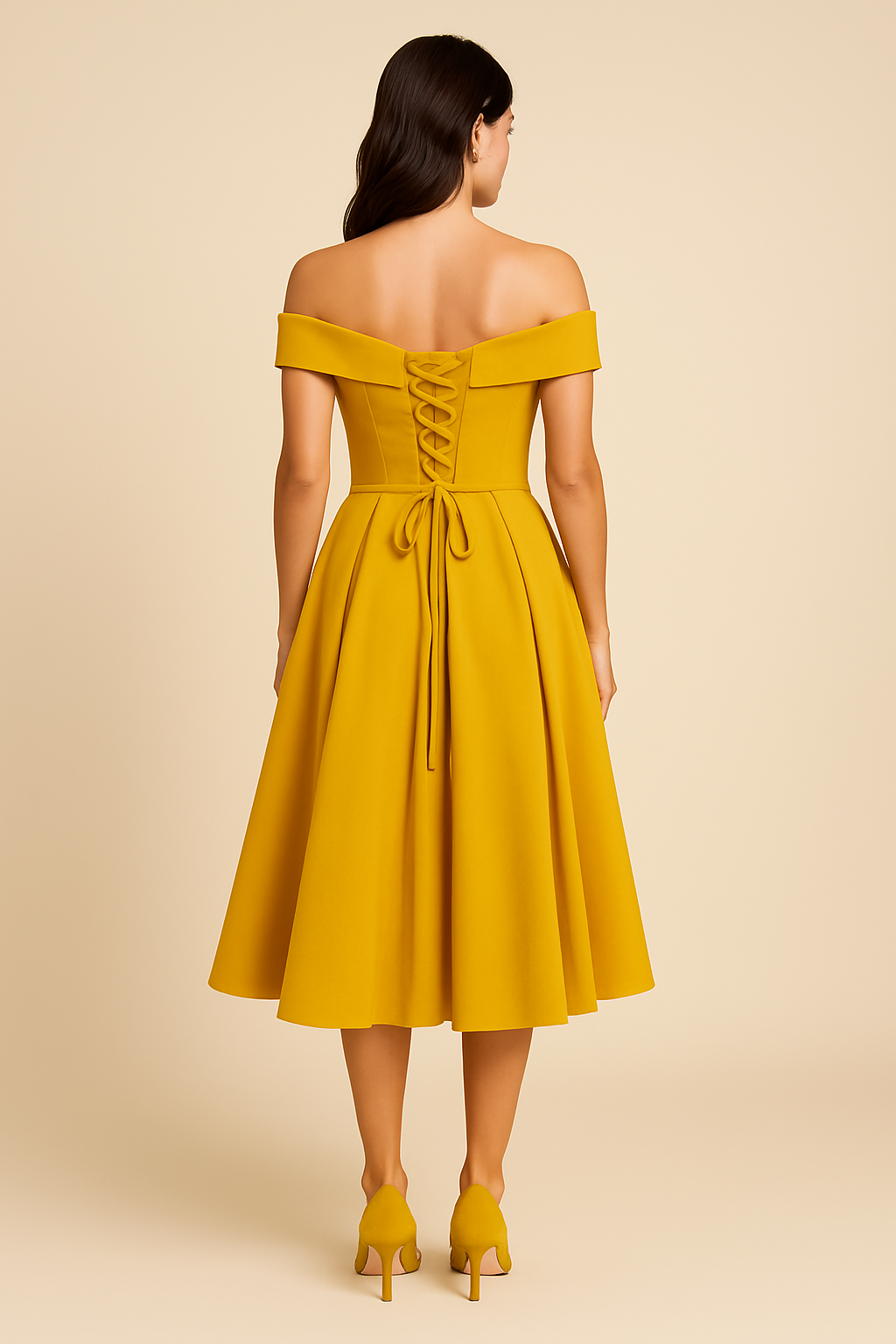 Lindberg | Damen Schulterfreies A-Linien Kleid, Atmungsaktiv und Stilvoll