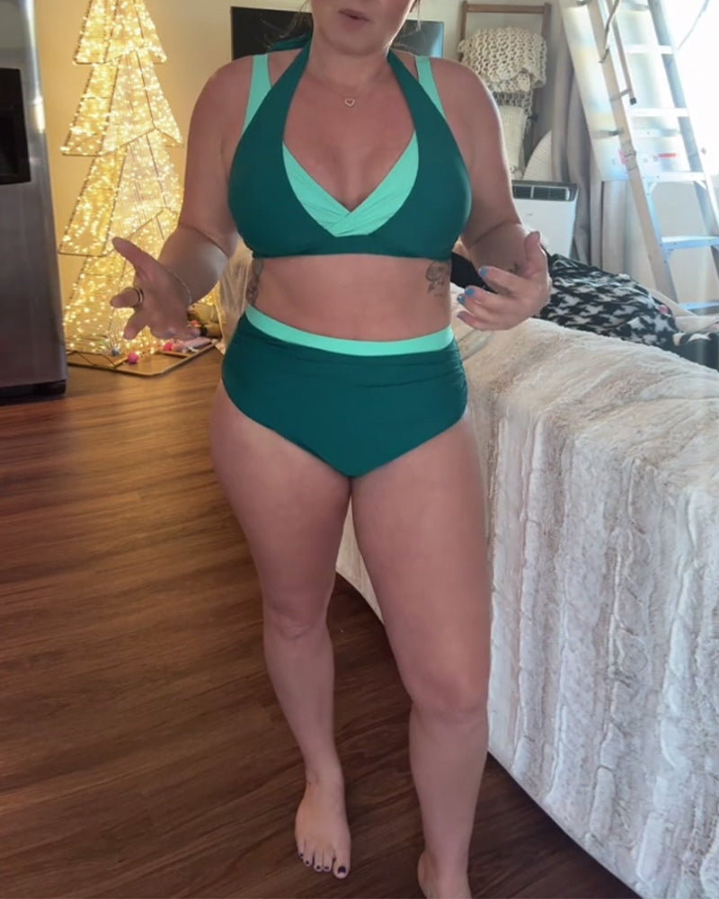 Lindberg | Bikini Zwei-Teilig Kontrast Halterneck BH