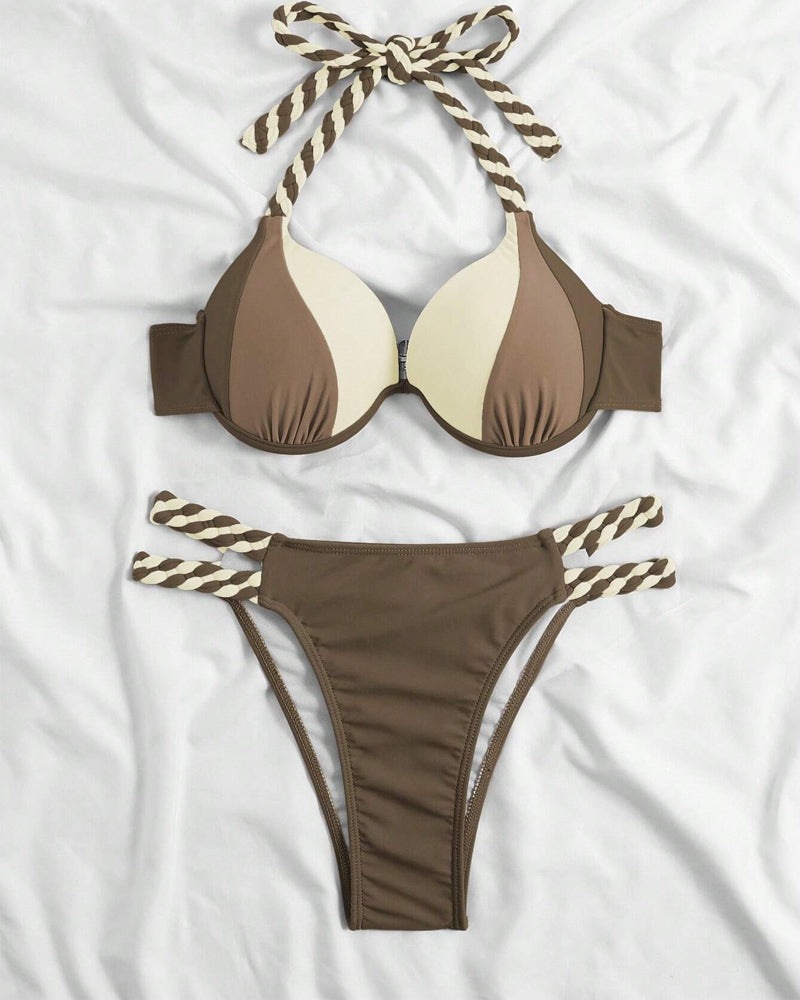 Lindberg | Colorblock-Neckholder-Bikini-Set