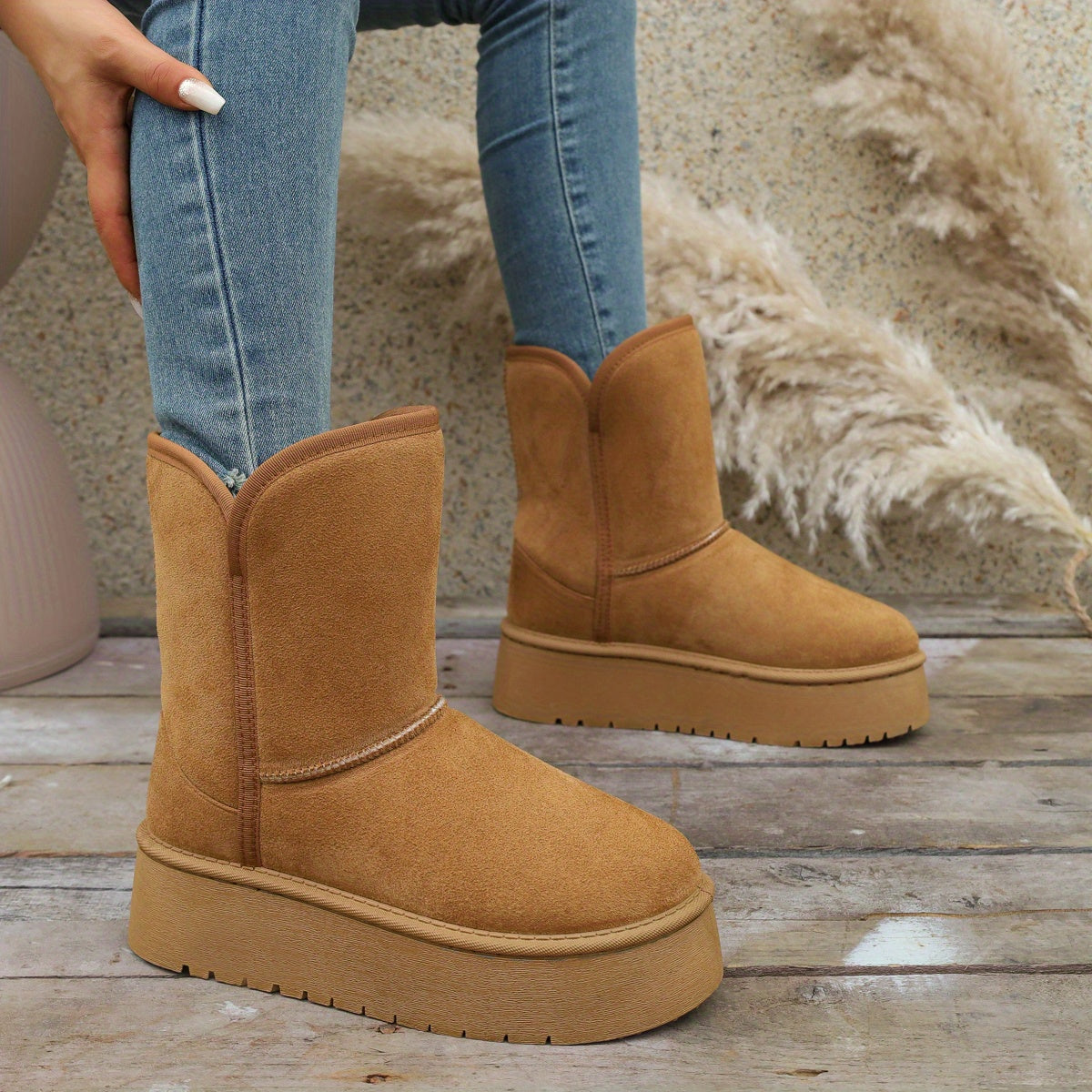 Lindberg / Stilvolle Dicke Sohlen Schneestiefel für Damen