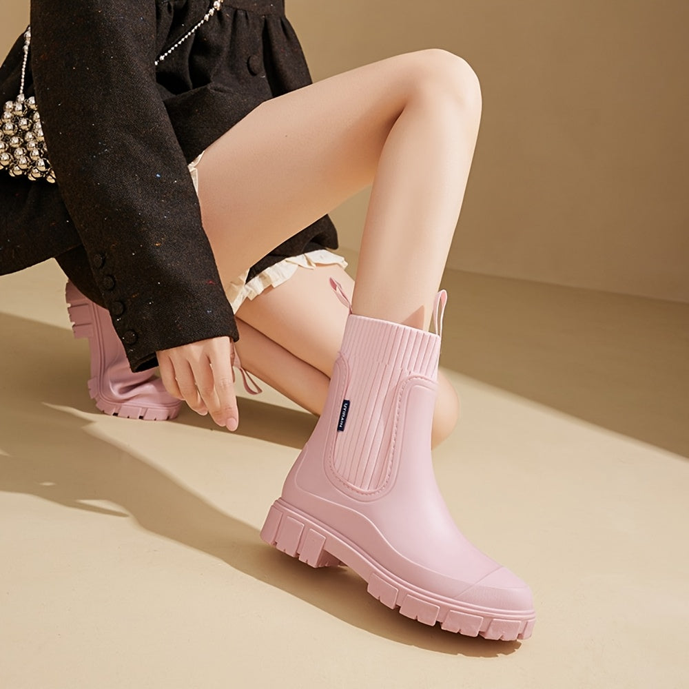Lindberg / Damen Chelsea Regenstiefel - rutschfeste dicke Sohle