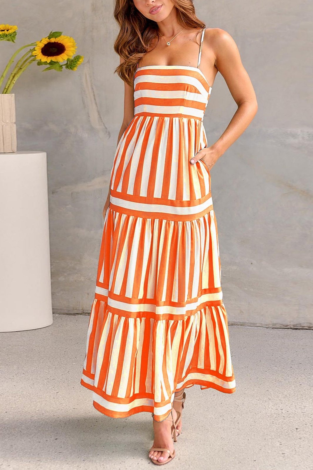 Lindberg | Maxikleid mit Rüschen