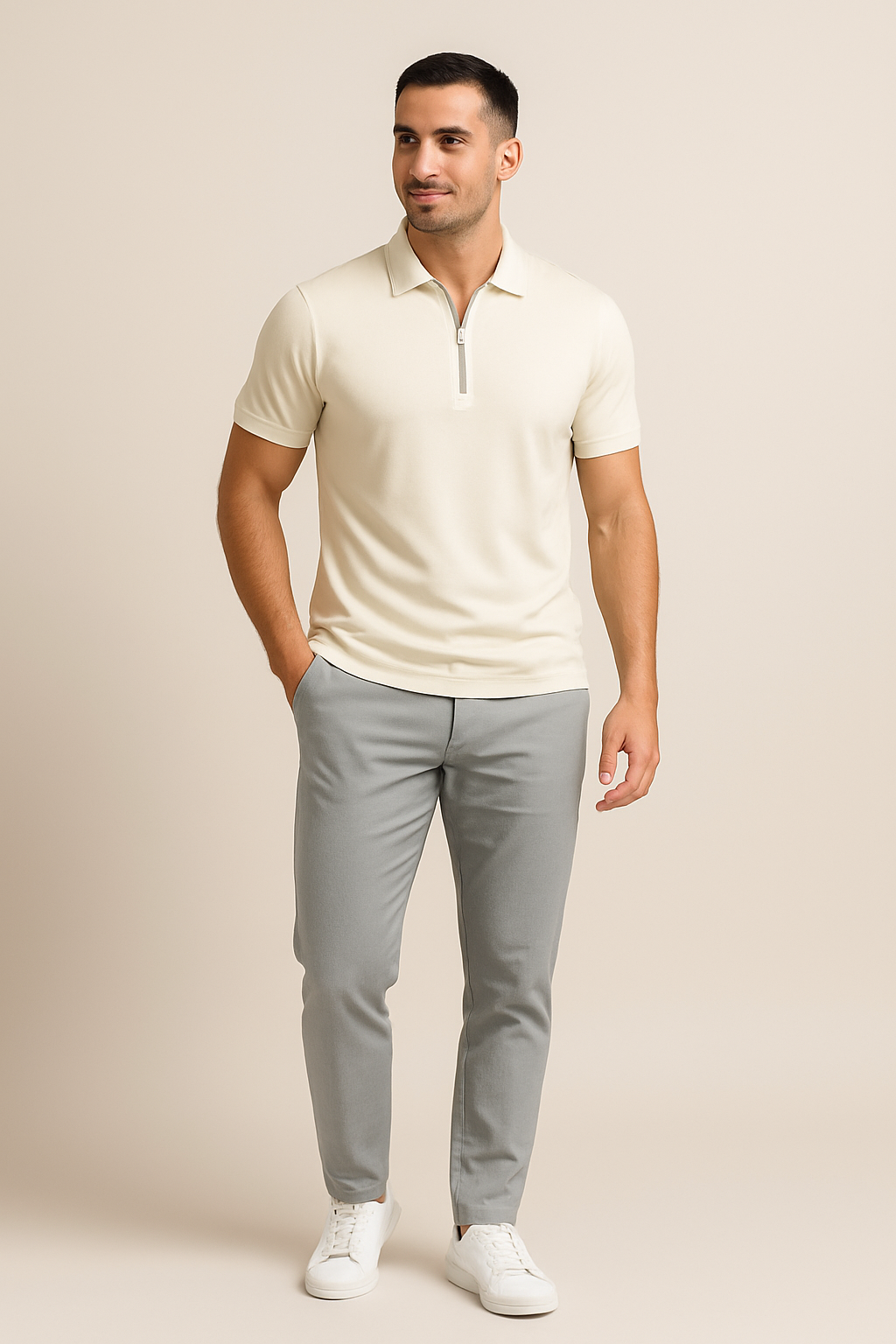 Lindberg | Herren Sommer Poloshirt mit Reißverschluss und schmaler Passform