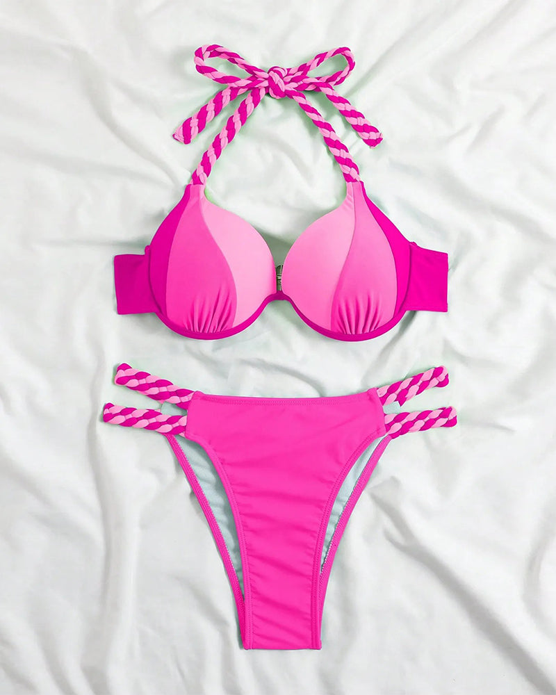 Lindberg | Colorblock-Neckholder-Bikini-Set