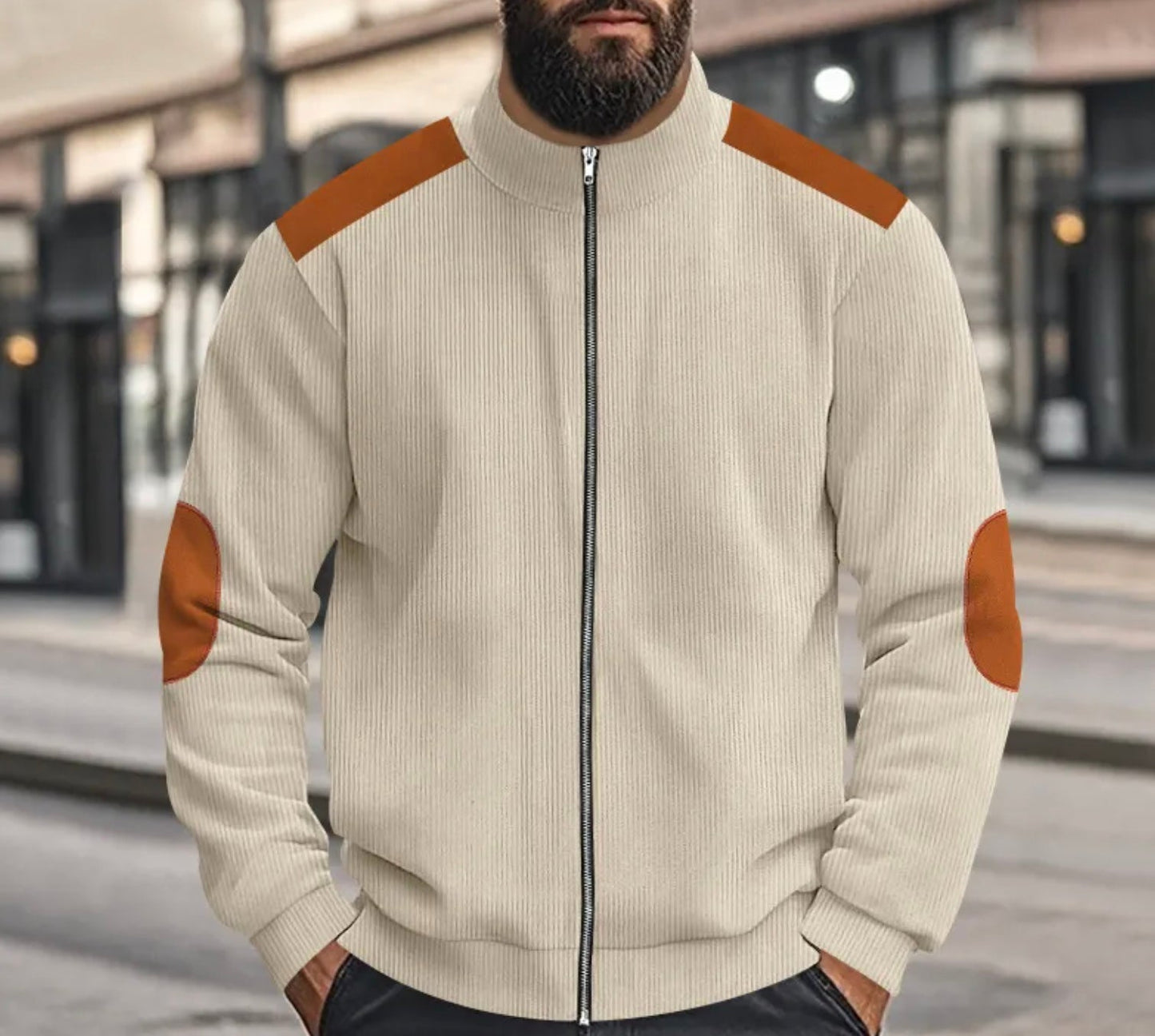Lindberg | Leo - Corduroy Farbblock Stehkragen Reissverschlussjacke