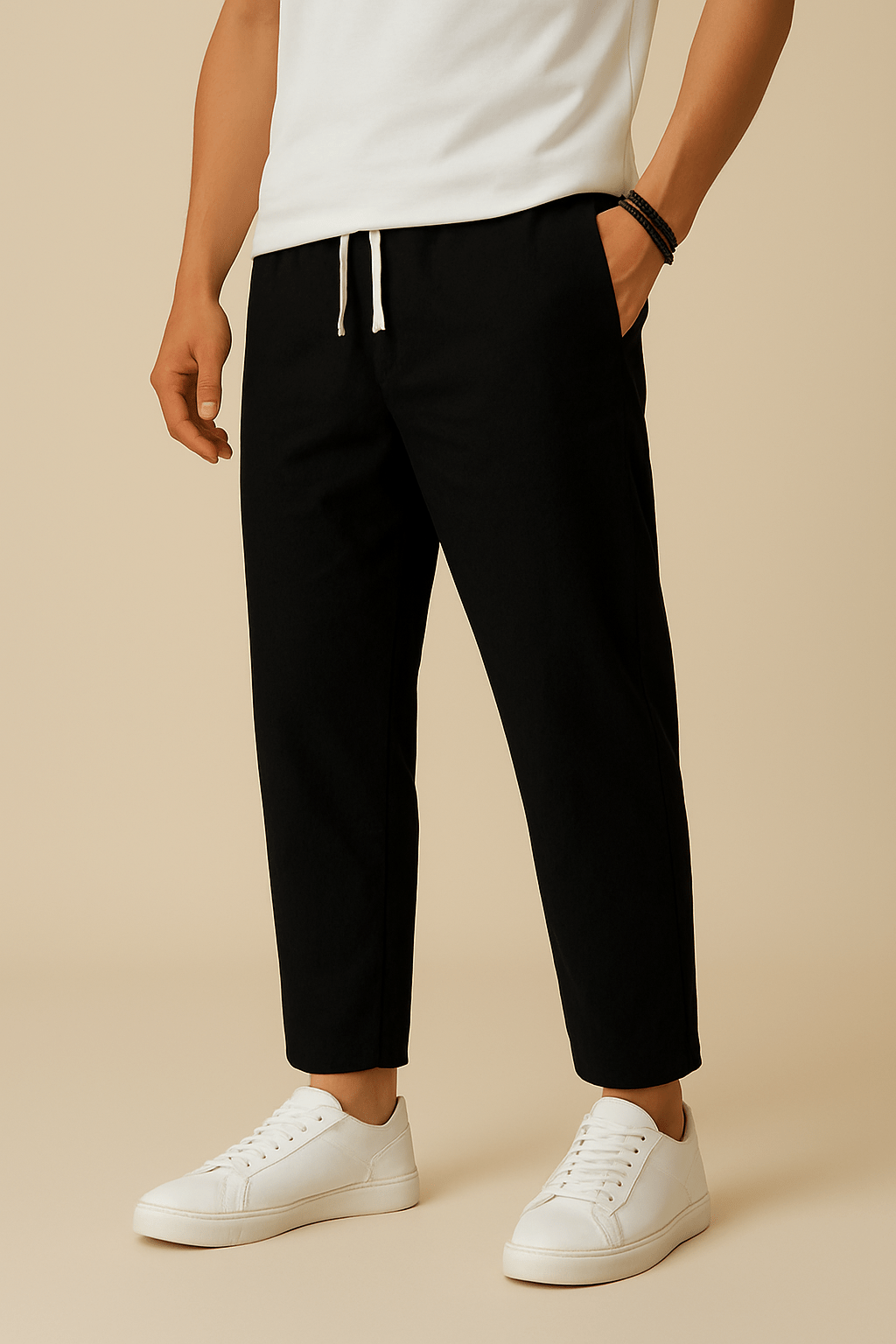 Lindberg | Herren Sommerhose mit Leinenstil und luftiger Webart