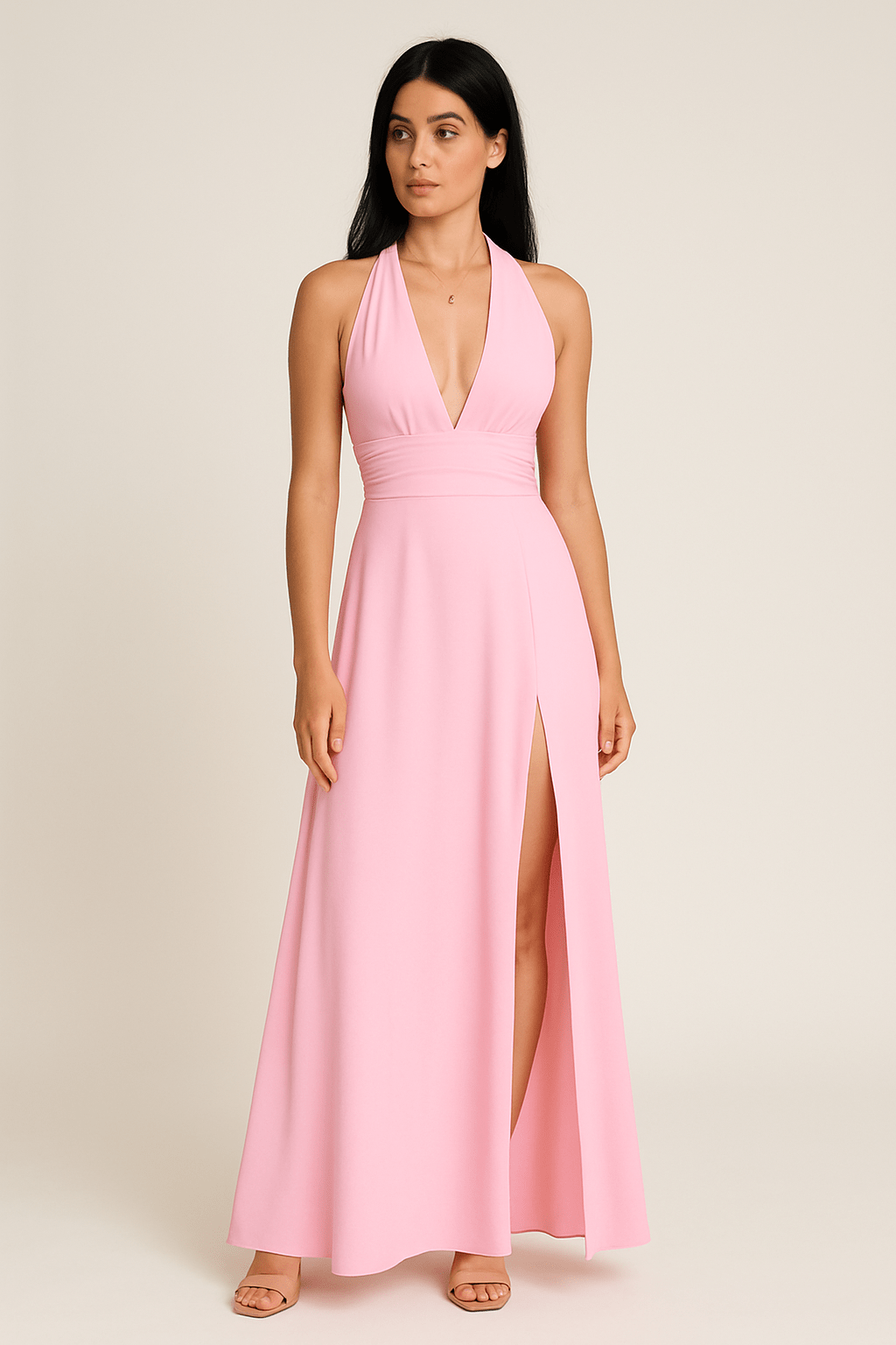 Lindberg | Festliches Damen Maxikleid mit Neckholder-Ausschnitt luftig & leicht