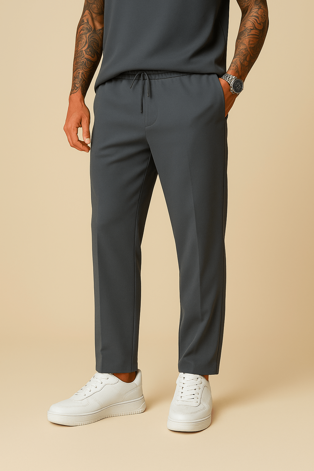 Lindberg | Herren Hose aus Diver-Material in weiter Form mit klarem Fall