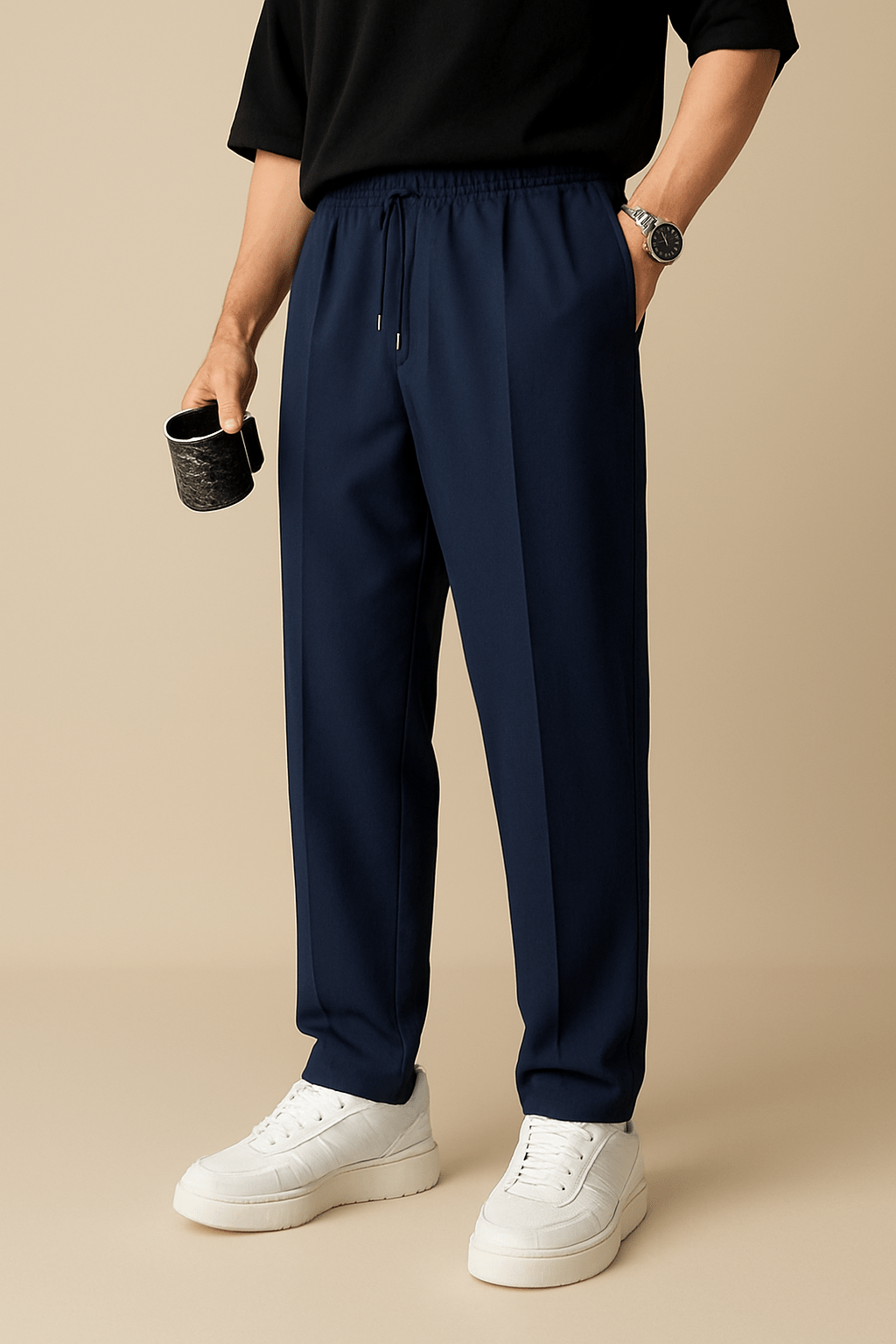 Lindberg | Herren Chino mit Bundfalte und bequemem Komfortbund