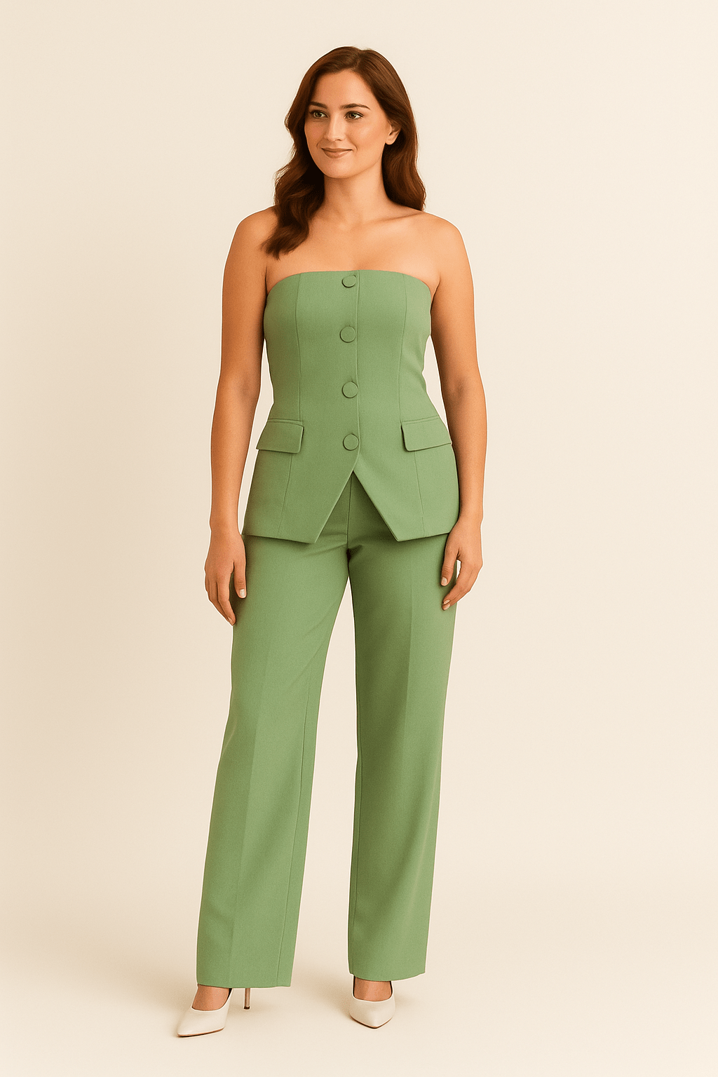 Lindberg | Damen Sommer Jumpsuit-Set mit Oberteil und Hose mit Knopfverschluss