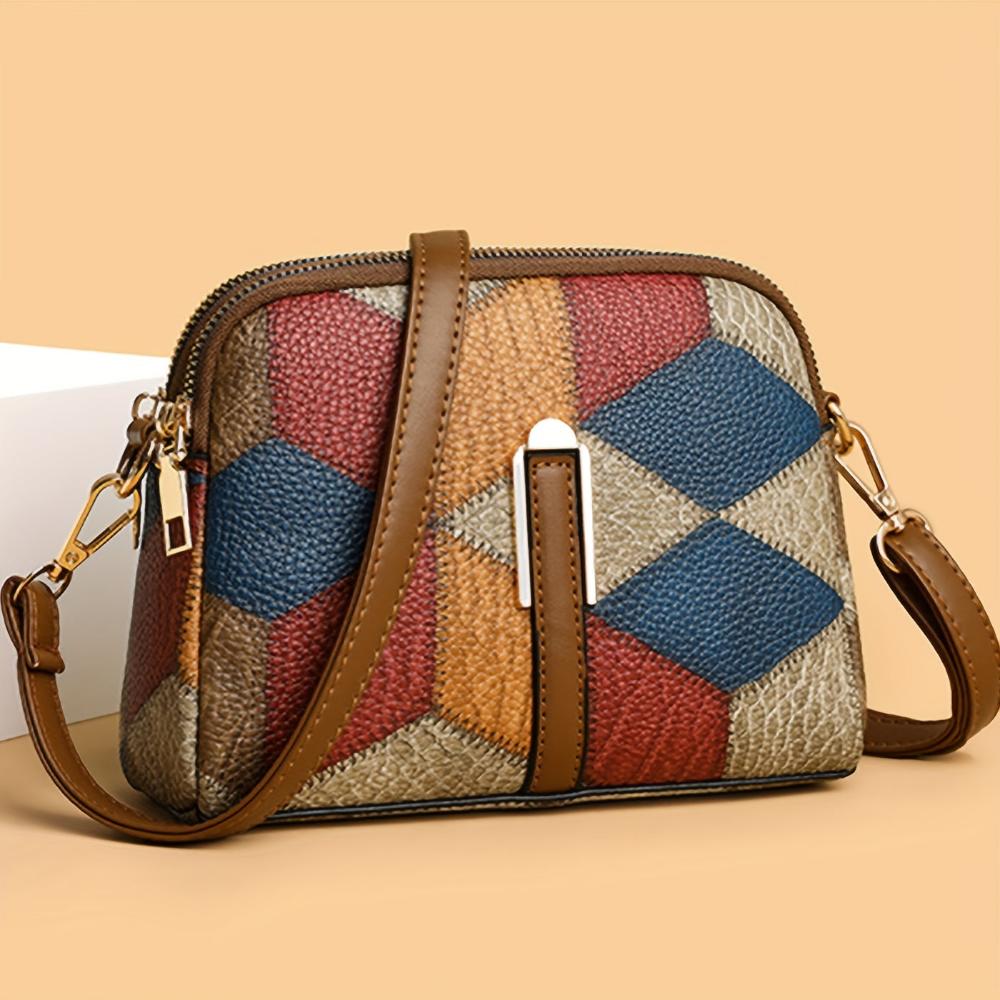 Lindberg | Luna | Mini-Umhängetasche im Patchwork-Design
