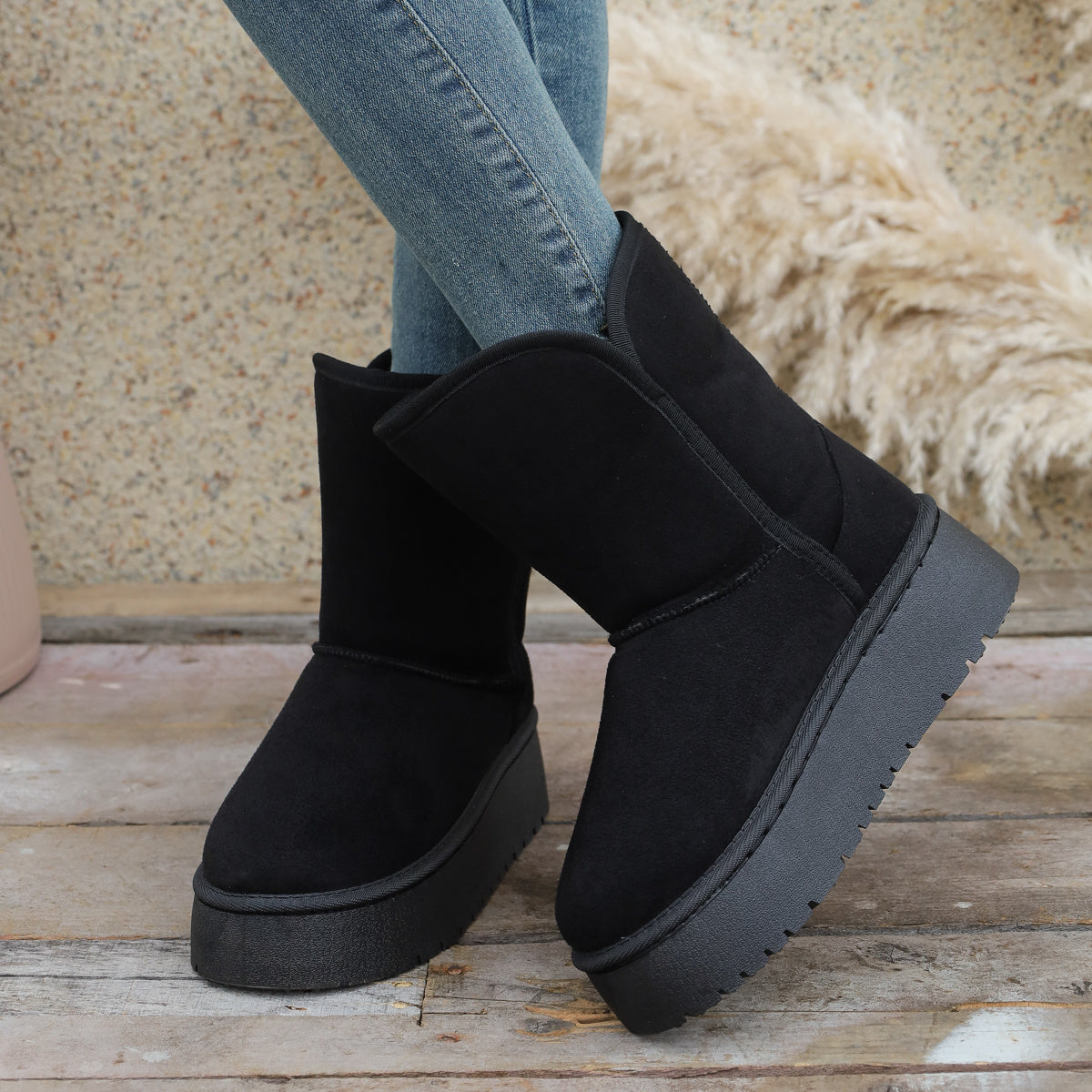 Lindberg / Stilvolle Dicke Sohlen Schneestiefel für Damen