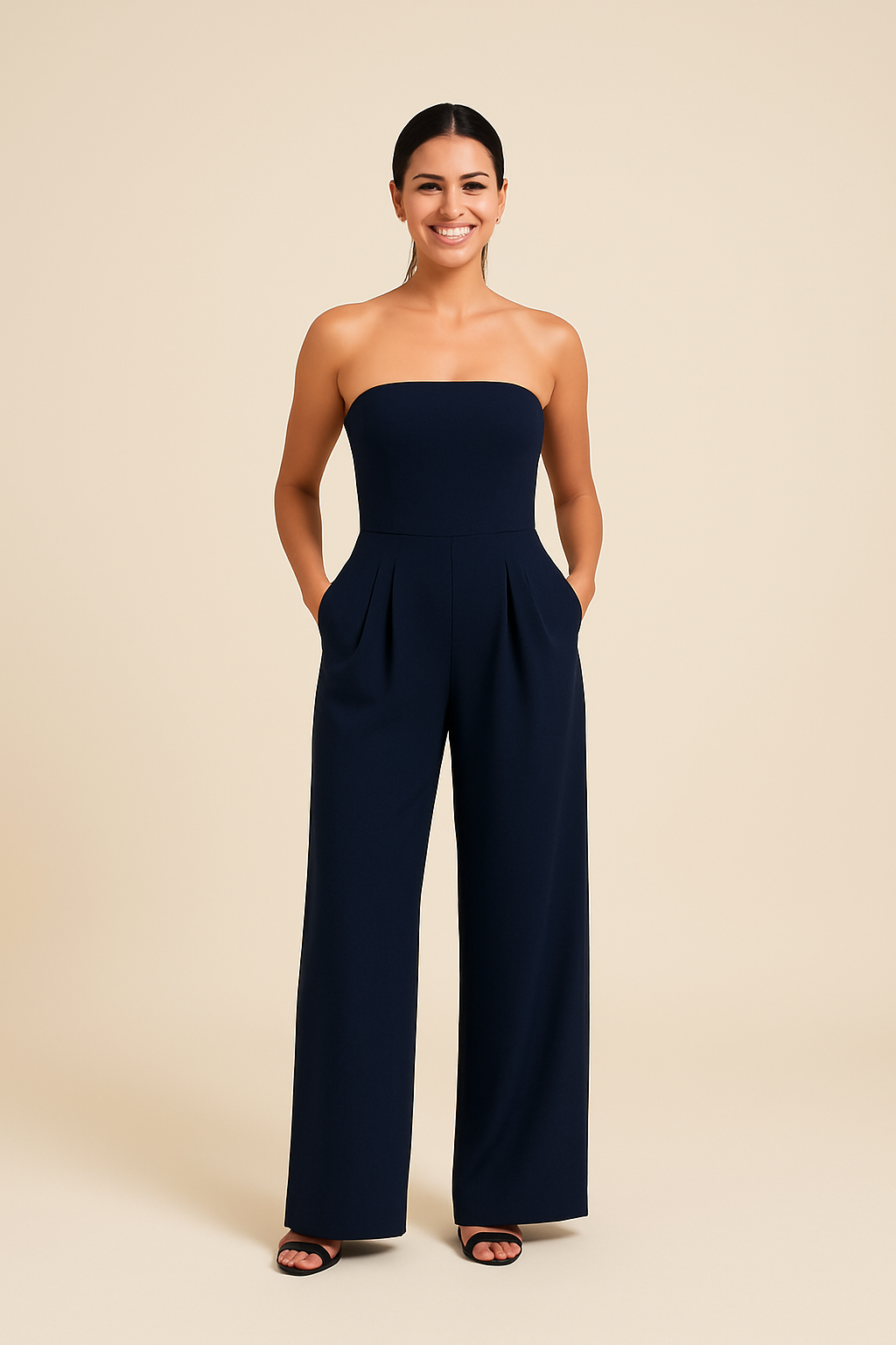 Lindberg | Damen Jumpsuit trägerlos luftig-leicht mit weitem Bein