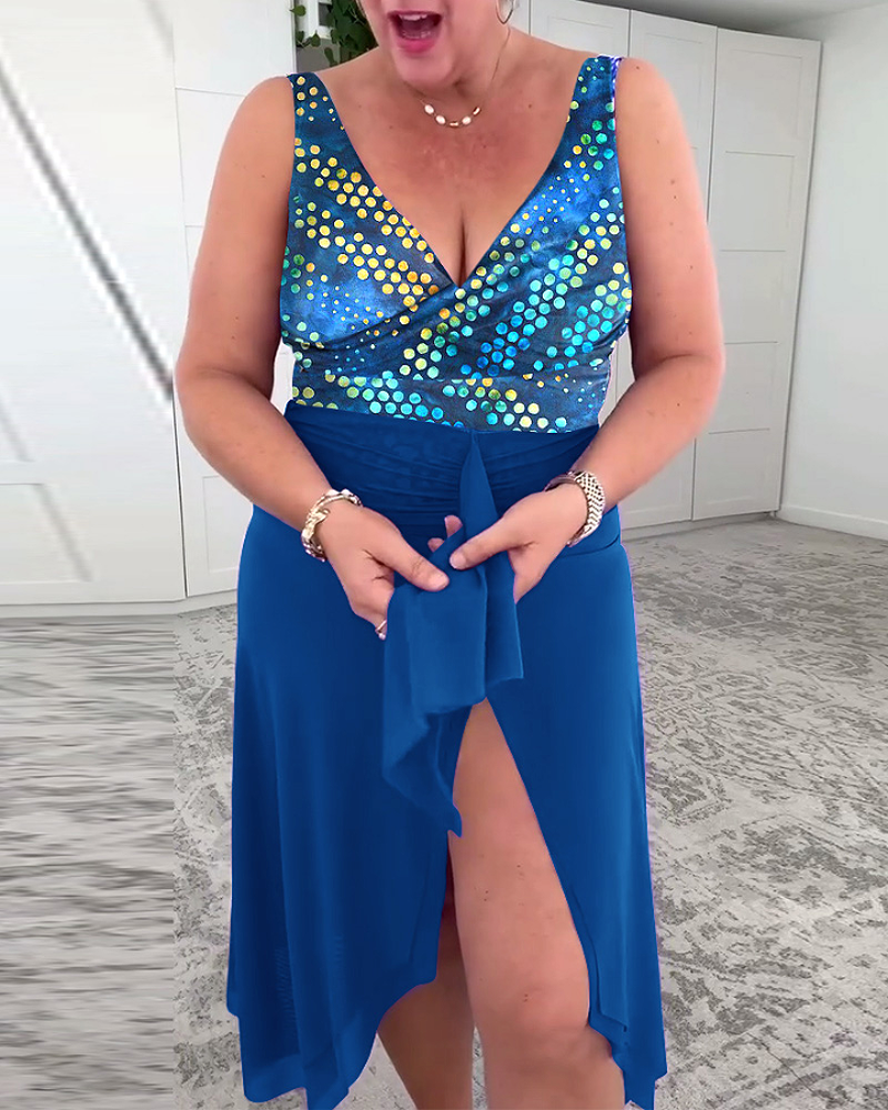 Lindberg | Badeanzug mit Polka-Dot-Muster Hüfte