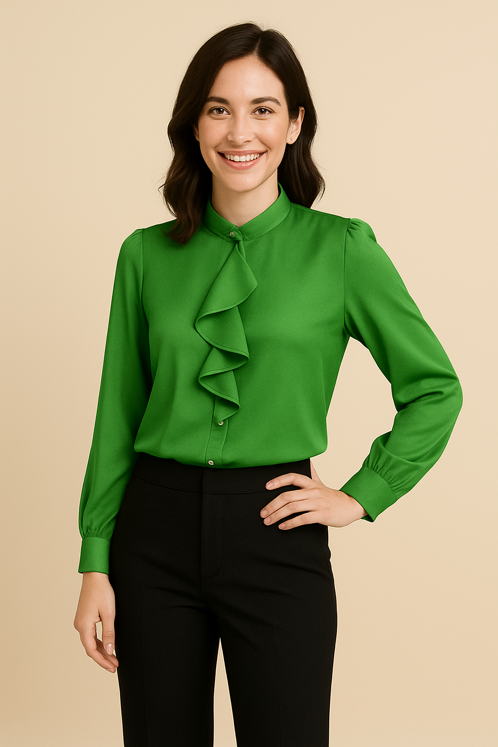 Lindberg | Damen Ruffle Bluse leicht und feminin für Büro & Freizeit