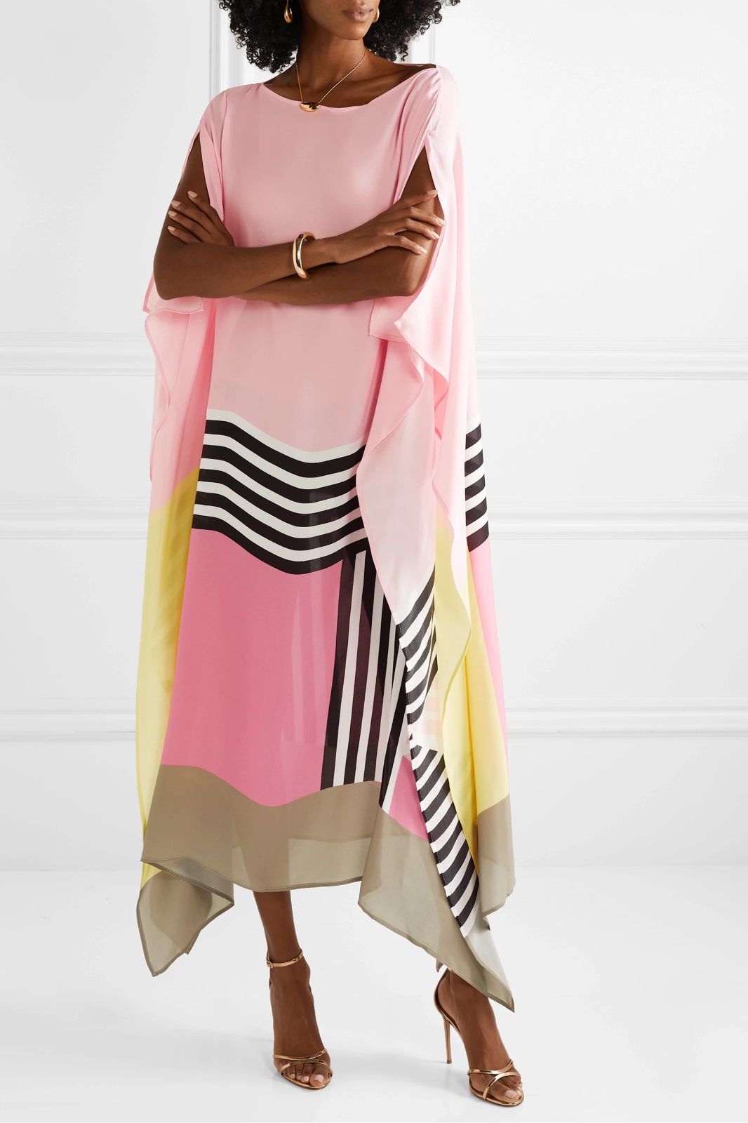 Lindberg | Susan Gestreiftes Patchwork Kleid Mit Druck