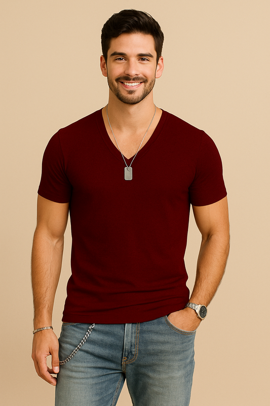 Lindberg | Herren T-Shirt mit V-Ausschnitt für Sommer und Alltag