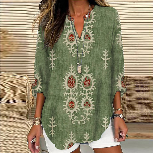 Lindberg | Mustergrün Shirt