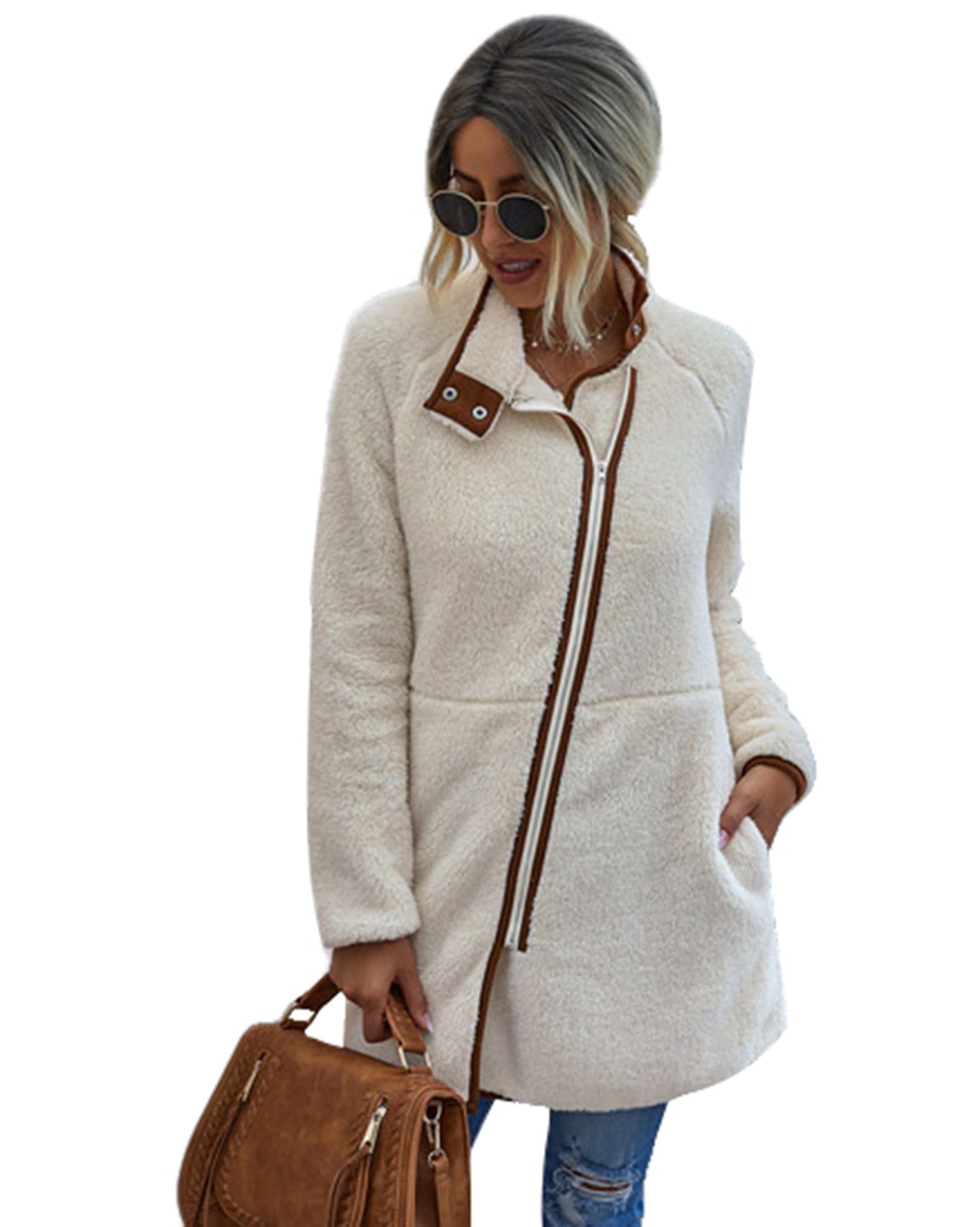 Lindberg | Warmer Pelzmantel mit Taschen