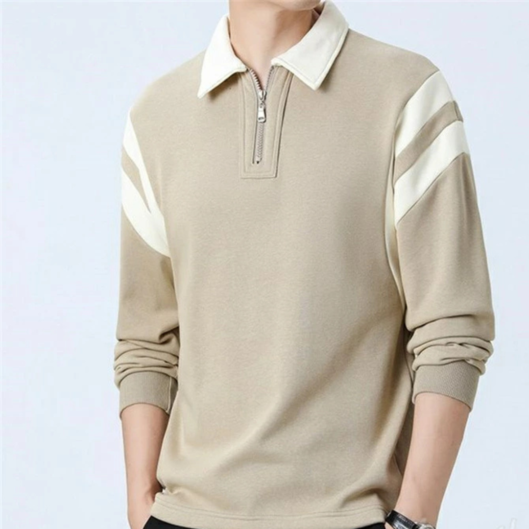 Lindberg | Strukturweg Herren Langarm Polo-Shirt