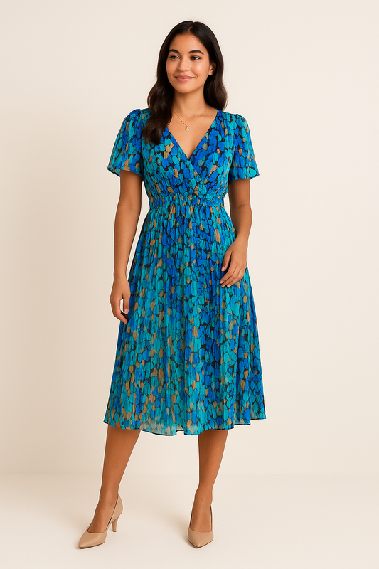 Lindberg | Atmungsaktives Damen Wickelkleid mit Blumenprint