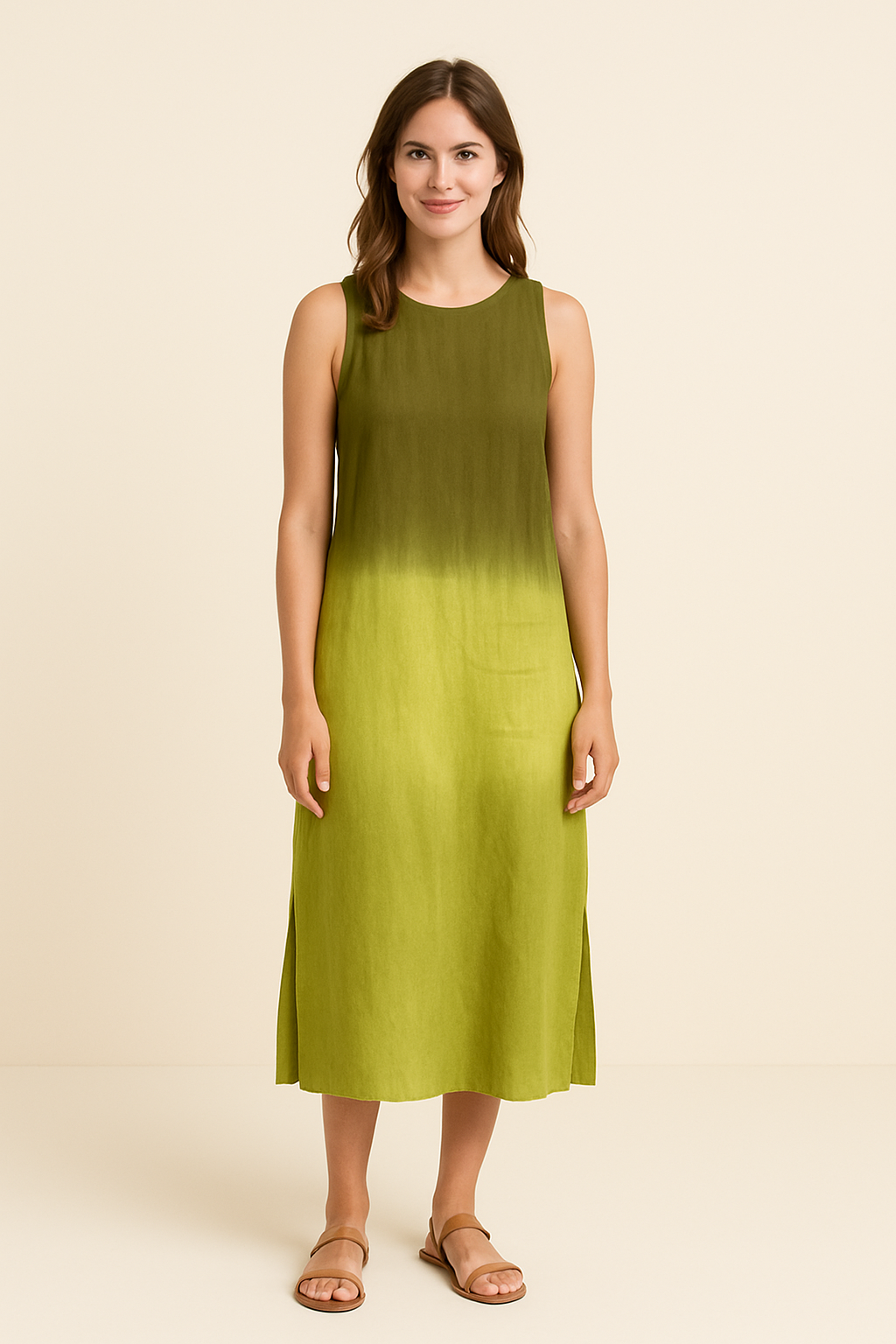 Lindberg | Damen Ärmelloses Maxikleid mit Rundhalsausschnitt luftig & leicht