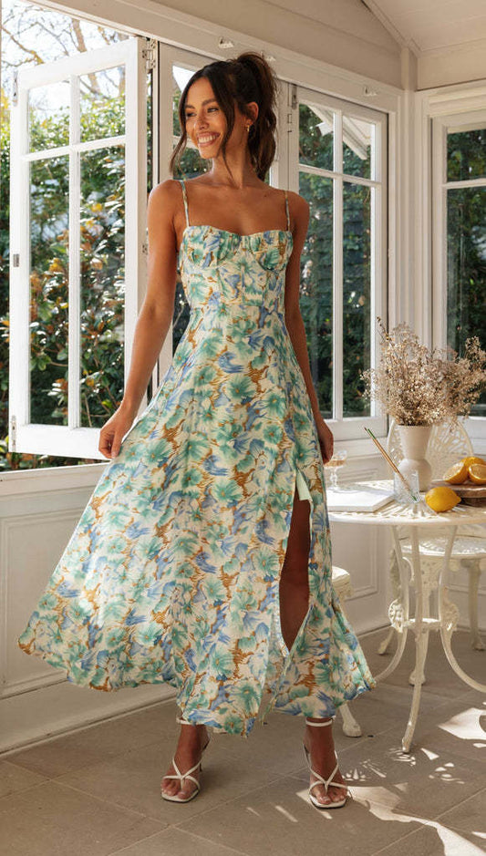 Lindberg | Rückenfreies Kleid mit Blumendruck